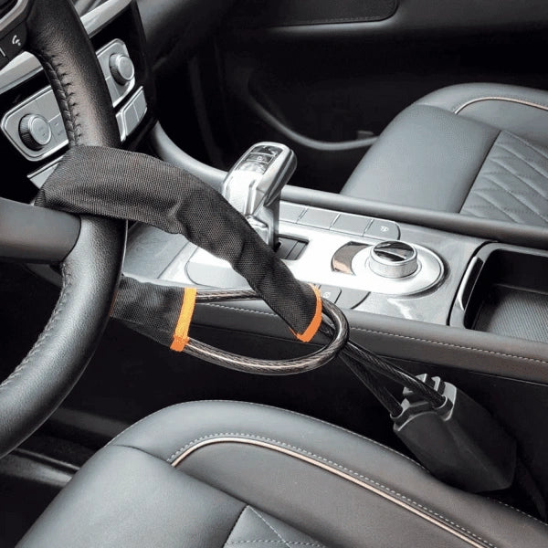 Portable Steering Wheel Seat Belt Lock – Universal Anti-Theft Car Security Device