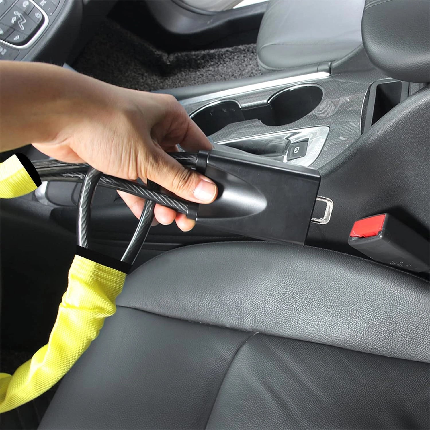 Portable Steering Wheel Seat Belt Lock – Universal Anti-Theft Car Security Device