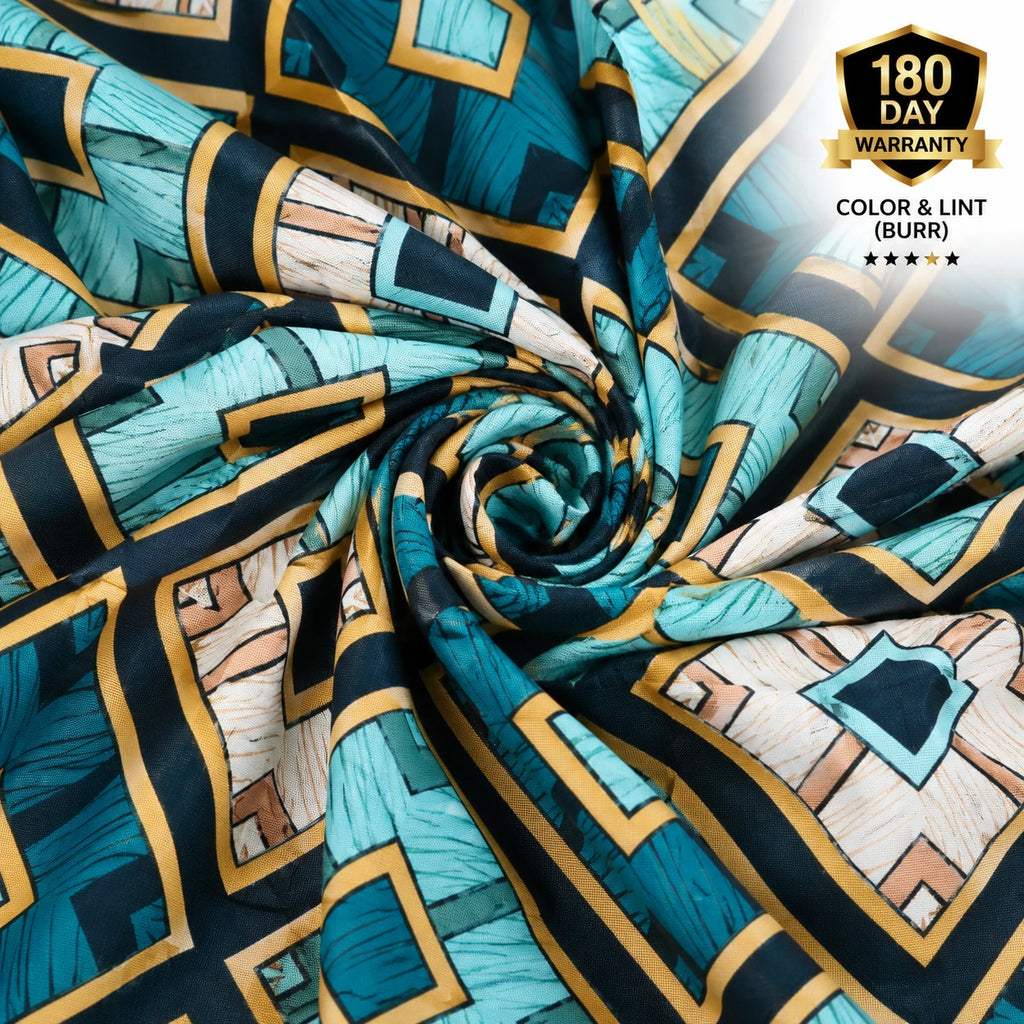 Hozvera VIP Cotton Satin King Size Bedsheet - (1 Double Bedsheet + 2 Pillows)