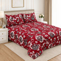 Hozvera VIP Cotton Satin King Size Bedsheet - (1 Double Bedsheet + 2 Pillows)