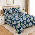 Hozvera VIP Cotton Satin King Size Bedsheet - (1 Double Bedsheet + 2 Pillows)