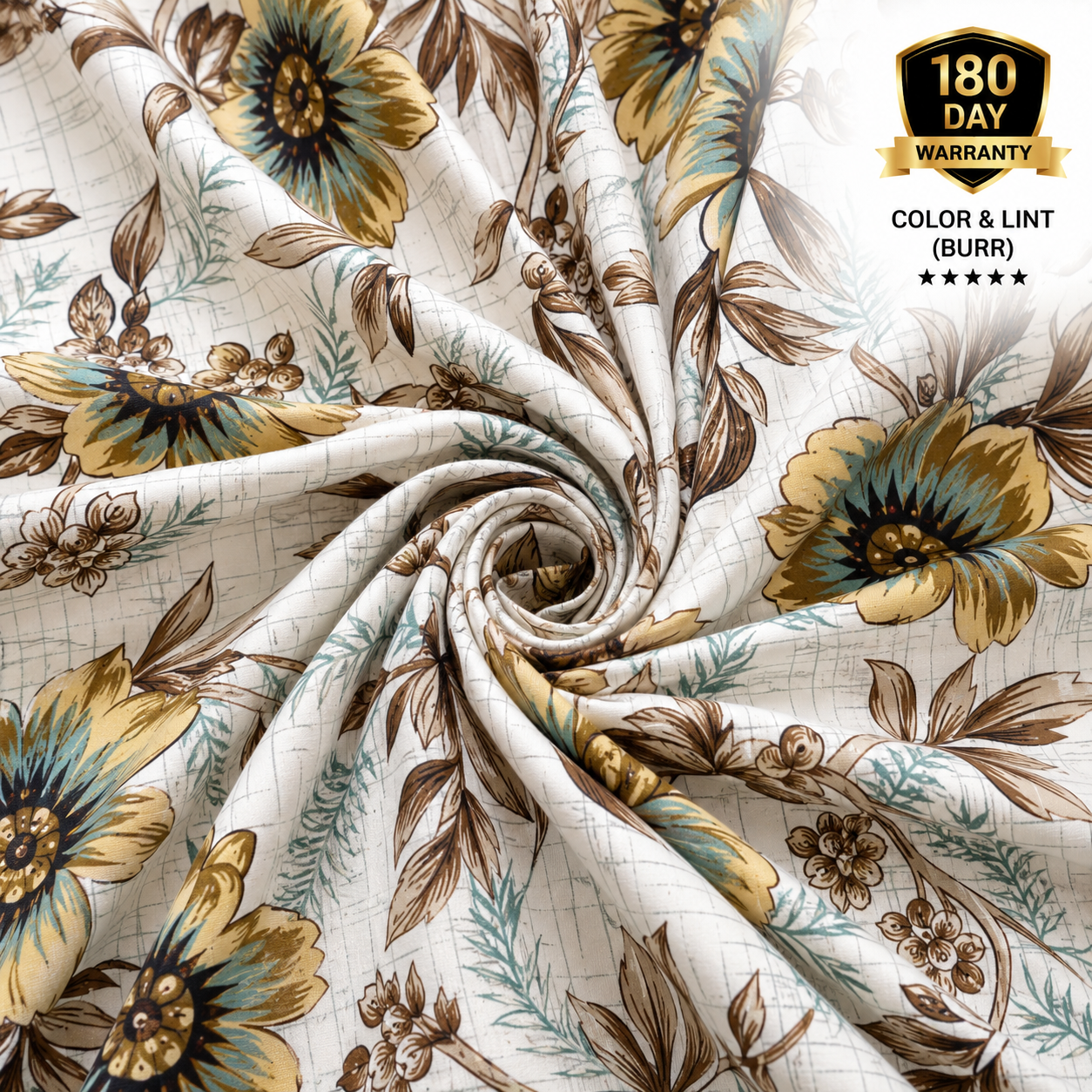 Hozvera VIP Cotton Satin King Size Bedsheet - (1 Double Bedsheet + 2 Pillows)