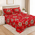 Hozvera VIP Cotton Satin King Size Bedsheet - (1 Double Bedsheet + 2 Pillows)